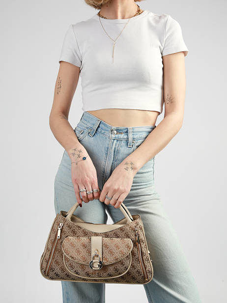 Handtassen Jessa Guess Bruin jessa JG836206 ander zicht 1